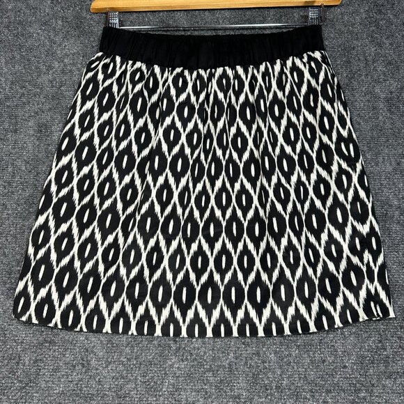 Anthropologie Pins and Needles Skirt Womens Small Black White Pull On Elastic - Picture 6 of 7